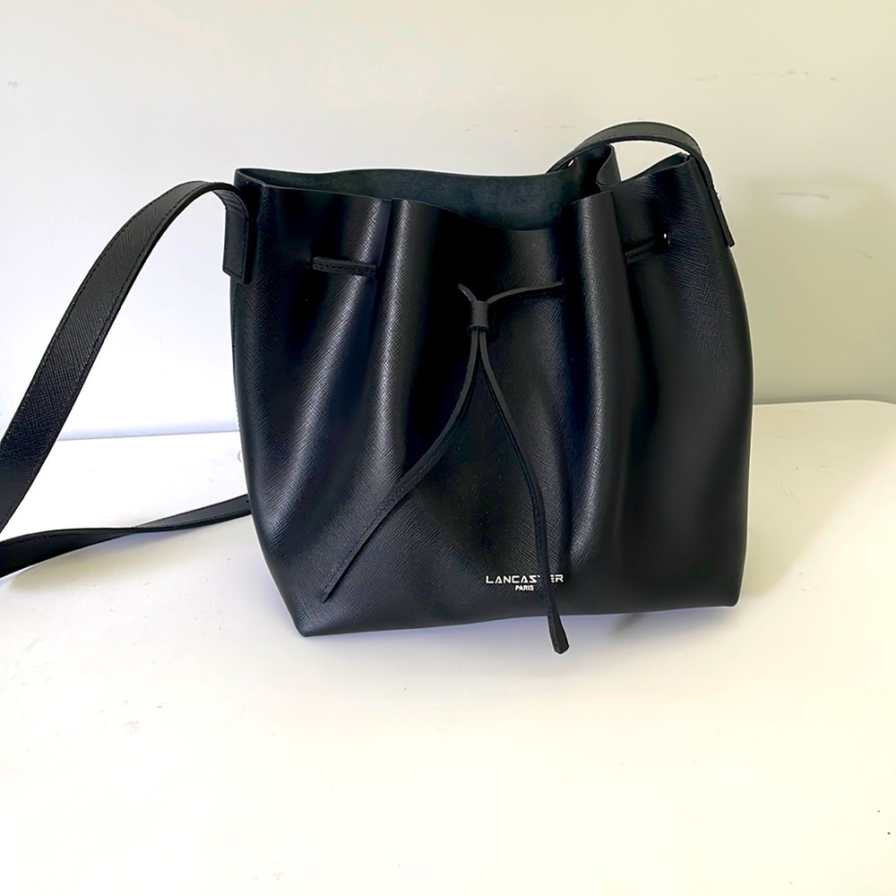 Lancaster Paris leather bucket tote